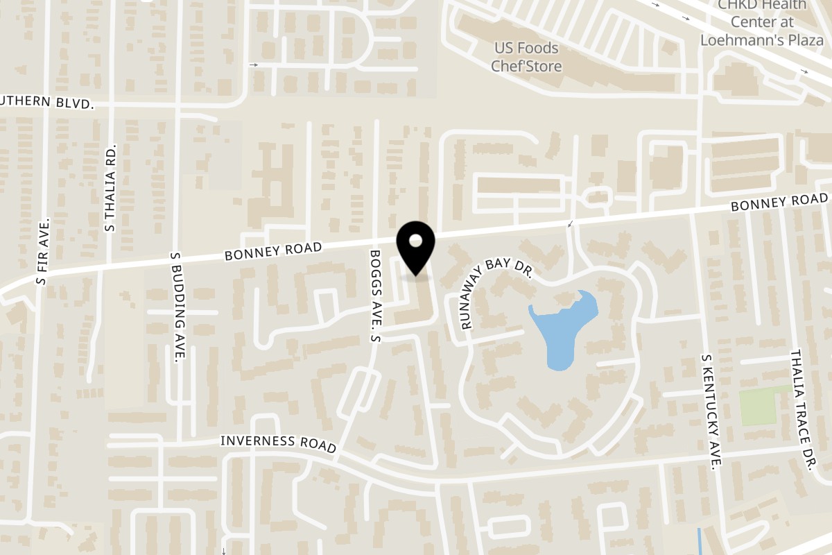 Map showing the location of Town Center Pizzeria on 158 Thalia Village Shoppes in Virginia Beach